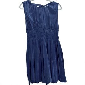 Joie navy blue silk dress sleeveless